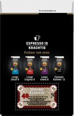 Douwe Egberts Espresso Krachtig (10) - 5 X 40 Koffiecups 19 Douwe Egberts Espresso Krachtig (10) - 5 X 40 Koffiecups -Beroemde Koffie Winkel 766x1200