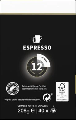 Douwe Egberts Espresso Ristretto Koffiecups (12) - 5 X 40 Koffiecups -Beroemde Koffie Winkel 770x1200 1