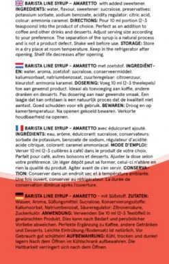 Fitcy | Koffiesiroop | Amaretto | Barista Syrup | Zero | Vegan | Vetvrij | Suikervrij | Keto-vriendelijk | Koffie | Siroop | MET DOSEERPOMP | 1L -Beroemde Koffie Winkel 770x1200 6