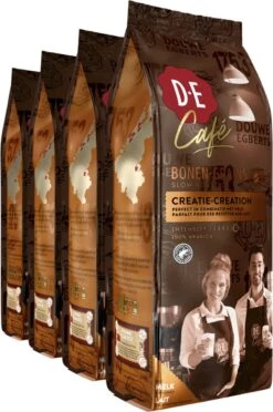 Douwe Egberts D.E Café Creatie Koffiebonen - 7/9 Intensiteit - 4 X 500 Gram -Beroemde Koffie Winkel 796x1200