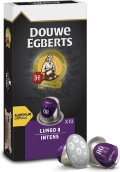 Douwe Egberts Lungo Intens Koffiecups - Intensiteit 8/12 - 10 X 10 Capsules -Beroemde Koffie Winkel 837x1200