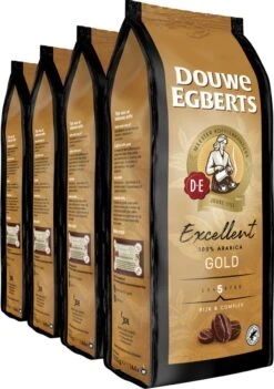 Douwe Egberts Excellent Gold Koffiebonen - 5/9 Intensiteit - 4 X 1kg -Beroemde Koffie Winkel 844x1200