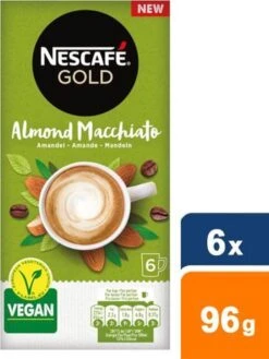 Nescafé Gold Almond Macchiato Oploskoffie - 6 Doosjes à 6 Zakjes -Beroemde Koffie Winkel 900x1200 2