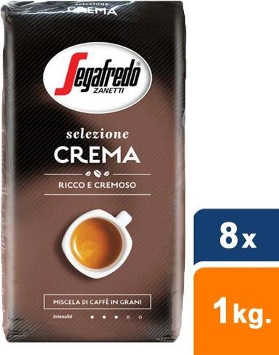 Segafredo Selezione Crema Koffiebonen - 8 X 1 Kg 4 Segafredo Selezione Crema Koffiebonen - 8 X 1 Kg - Afbeelding 3