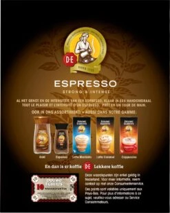 Douwe Egberts Espresso Sticks Oploskoffie - 6 X 25 Zakjes 12 Douwe Egberts Espresso Sticks Oploskoffie - 6 X 25 Zakjes -Beroemde Koffie Winkel 958x1200