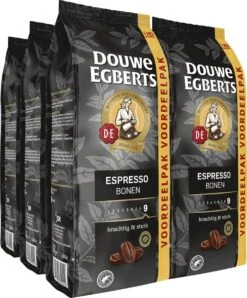 Nieuwkomers 17 Douwe Egberts Espresso Koffiebonen - 4 X 1000 Gram - Extra Grote Verpakking